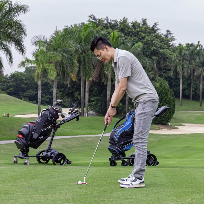 Best golf trolley for hilly courses climbing steep slope