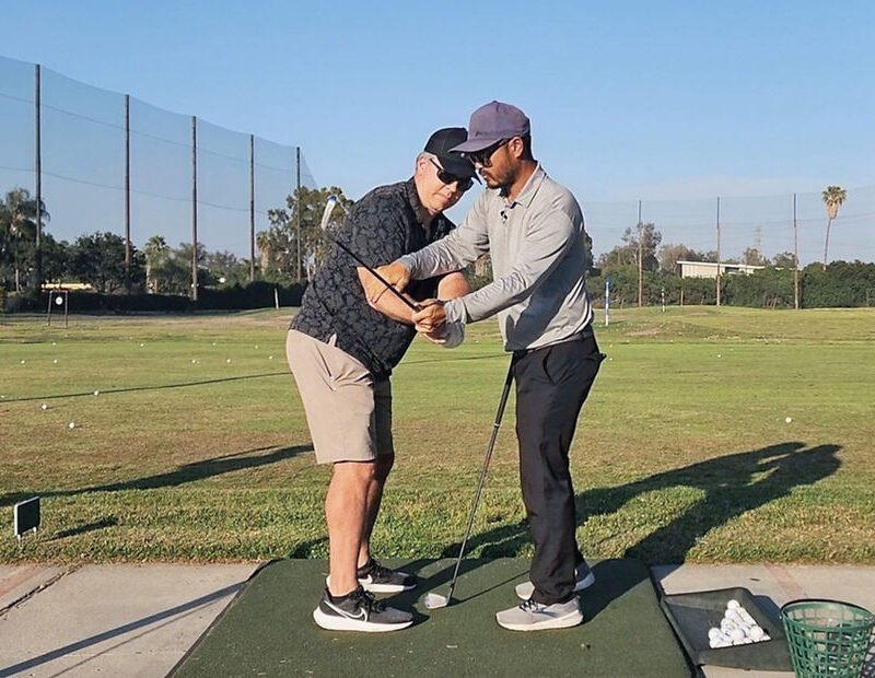 proper golf equipment for beginners on the range