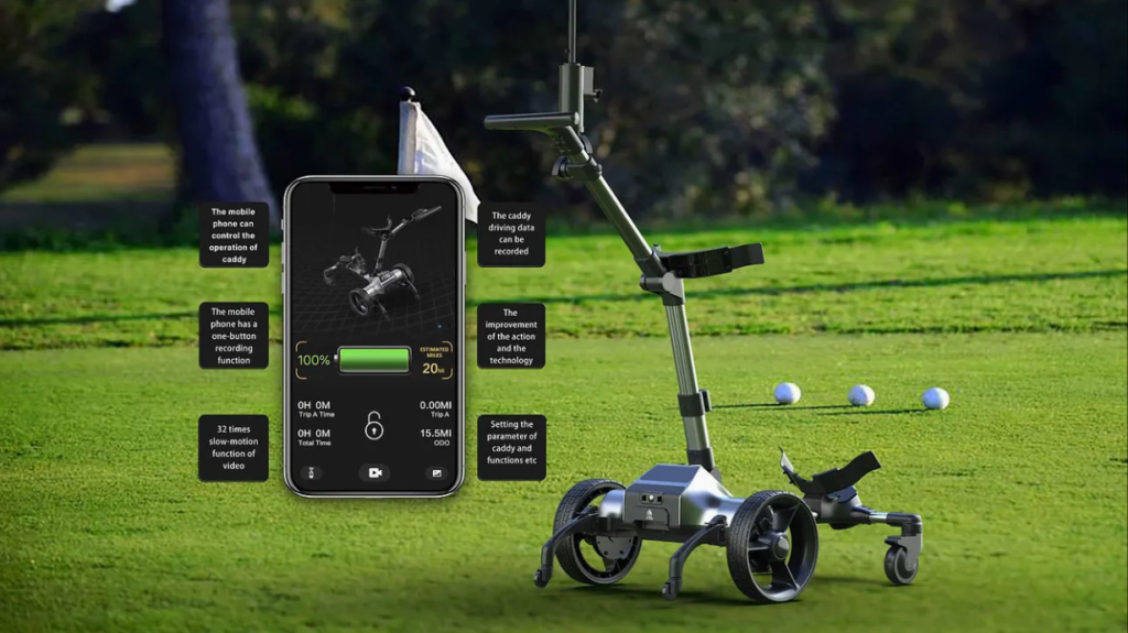 Advanced electric golf cart with remote drive control