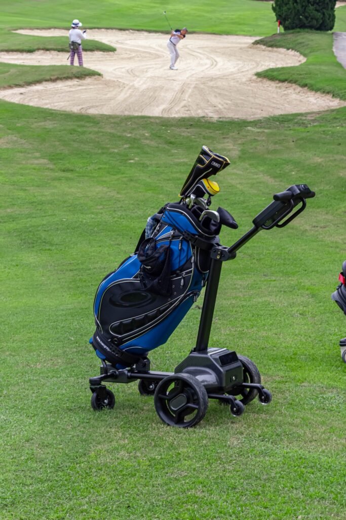 Foldable electric golf cart for effortless transport and storage