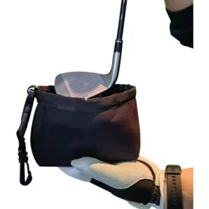 Compact golf ball and club cleaning kit for effective on-course maintenance